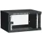 Шкаф LINEA WE 6U 600x450мм дверь стекло черный