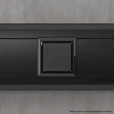 Avanti Вывод кабеля модульный , Черный матовый, 2 модуля