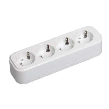 Колодка K04 4 места 2P+PE 16A CLASSIC