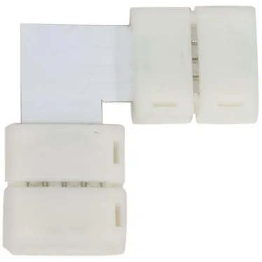 Комплект L коннекторов с соединителем для светодиодной ленты (5050/10мм)