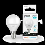 Лампа светодиодная LED 8 Вт 540 лм 4100К шар P45 нейтральный E14 AC 220В Elementary Gauss