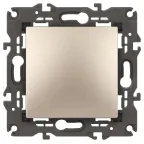 Выключатель, 10АХ-250В, Эра Elegance, шампань,14-1101-04