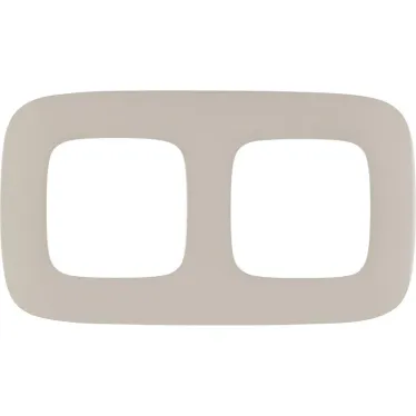 Valena ALLURE Рамка 2 поста слоновая кость универсальная