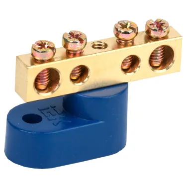 Шина N ноль на одном угловом изоляторе ШНИ-6х9-4-У1-С