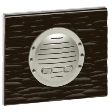 Рамка, однопостовая, Corian черный рифленый