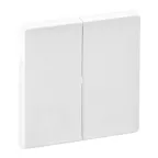 Valena LIFE Лицевая панель для двухклавишного выключателя Белая