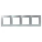 ETIKA Рамка 4 поста алюминий