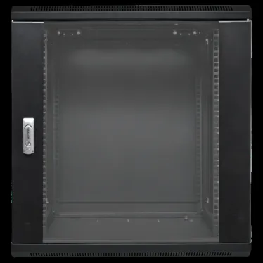 Шкаф настенный 19' TERACOM PRO 12U 600х600 мм дверь стеклянная с замком-ручкой чёрный