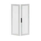 Дверь перфорированная двухстворчатая для IT-CQE 2200x600 RAL7035