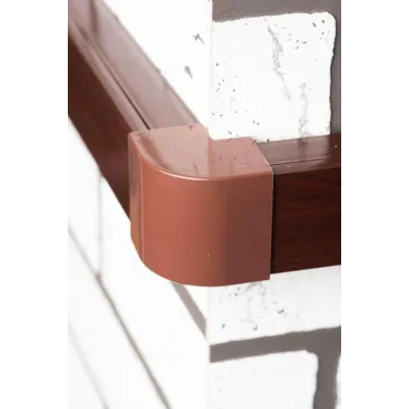 Угол внешний (40х16) (4 шт) Plast под темное дерево