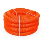 Труба гофрированная ПНД легкая безгалогенная (HF) оранжевая с/з д40 (15м/960м уп/пал)