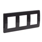 Рамка 3 поста на 2+2+2 модуля черная RAL7016