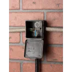 Коробка распаячная КМР-030-036, 4 мембранных ввода (65х65х50) чёрная