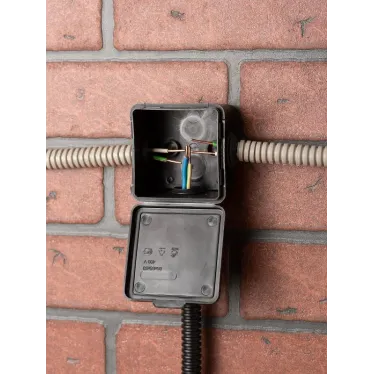 Коробка распаячная КМР-030-036, 4 мембранных ввода (65х65х50) чёрная