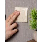 Валенсия выключатель 2-кл. 10А кремовый проходной