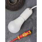 Патрон Е27 пластиковый подвесной термостойкий пластик белый PROxima