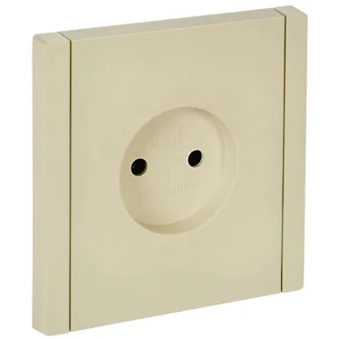 FORTE@PIANO Розетка 1-местная без заземления без защитных шторок винтовое крепление 10А FP418 ваниль IEK