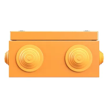 Коробка стальная FS с кабельными вводами и клеммниками IP55 150х150х80мм 6р 450V 32A 10мм.кв нерж.контакт