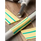 Трубка термоусаживаемая ТУТ нг 30/15 жел-зел рулон PROxima