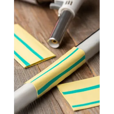 Трубка термоусаживаемая ТУТ нг 30/15 жел-зел рулон PROxima