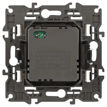 Устройство зарядное USB, 5В-2100мА, Эра Elegance, сл.кость, 14-4110-02