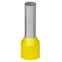 Наконечник-гильза 6-18мм с изолированным фланцем, желтый