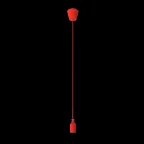 Светильник подвесной под лампу 1хE27 AC 220В Красный IP20 1000х40х94мм Пластик Decor Gauss