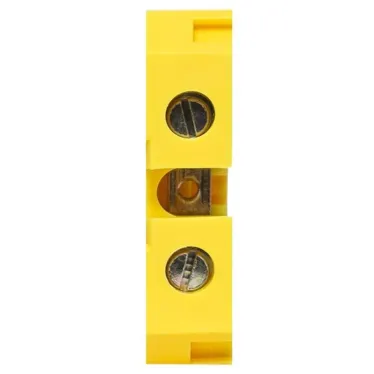 Клемма винтовая JXB-10/35мм.кв желтая