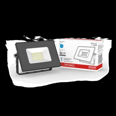 Прожектор светодиодный ДО 20 Вт 1700 лм 6500К AC 220В IP65 102х113х24мм Elementary PROMO G2 Gauss