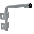 LIGHTING Кронштейн КР-2 D-48мм L-500мм под монтажную ленту 2 хомута серый IEK