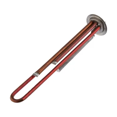 ТЭН элемент нагревательный для бойлера медный RF64 1.3 кВт фланец 64 мм с клеммами под разъем и анодом длина 295 мм