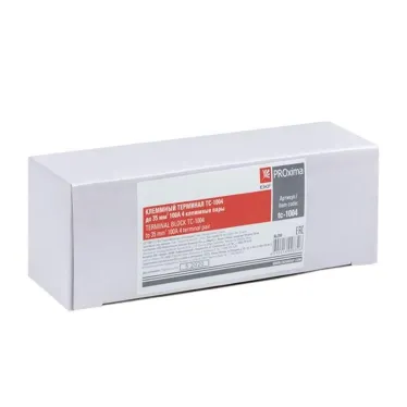 Терминал клеммный TC-1004 до 35мм2 100A 4 клеммные пары