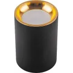 Светильник ДПО GU10 без лампы черный золото