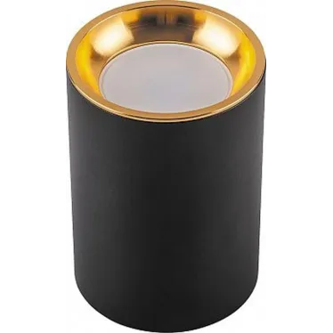 Светильник ДПО GU10 без лампы черный золото