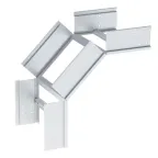 Угол 90 градусов вертикальный внешний лестничный усиленный 150x600 мм (2 мм)