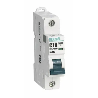 Выключатель автоматический 1P кривая D 20A 10кА ВА-105