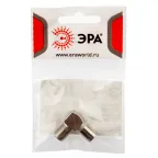 Переходник Simple RS-A04-1 гнездо F-штекер TV угловой 1 шт