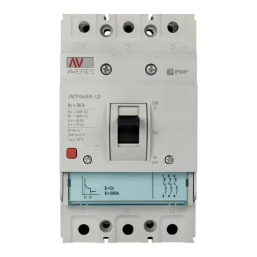 Выключатель автоматический AV POWER-1/3 20А 35кА TR