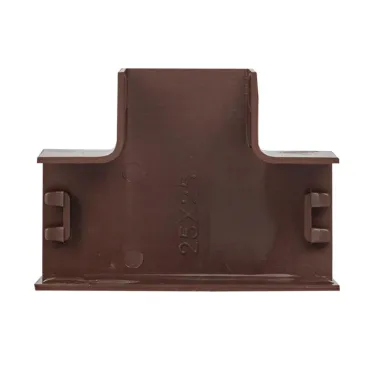 Угол T-образный (25х25) (4 шт) Plast под темное дерево