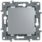 Выключатель одноклавишный, автоматические клеммы 10 AX 250В, алюминий