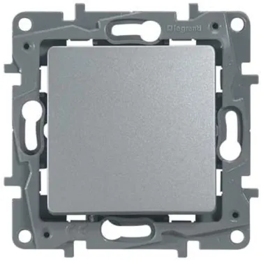 Выключатель одноклавишный, автоматические клеммы 10 AX 250В, алюминий