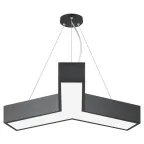 Светильник LED Geometria Igrek SPO-141-B-40K-028 28Вт 4000K 1750Лм IP40 600*80 черный подвесной драйвер внутри