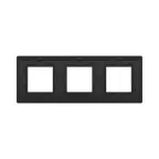 Рамка из алюминия, ''Avanti'', черная, 6 модулей