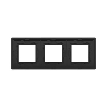 Рамка из алюминия, ''Avanti'', черная, 6 модулей