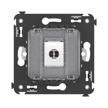 Avanti Компьютерная розетка RJ-45 без шторки в стену, кат.5е одинарная Закаленная сталь