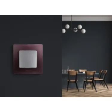 Выключатель одноклавишный, автоматические клеммы 10 AX 250В, алюминий