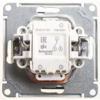 W59 Переключатель одноклавишный с подсв. 10АХ, механизм, черный бархат