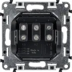 Valena LIFE Выключатель трехклавишный 10АХ 250В с лицевой панелью Винтовые зажимы Белый