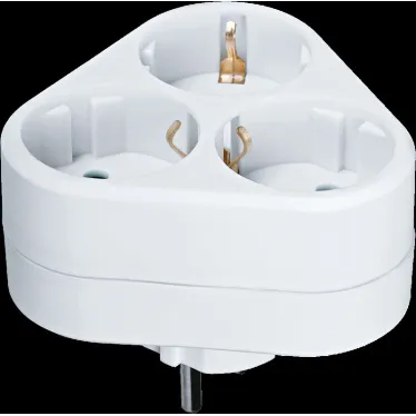 Разветвитель Navigator 94 693 NAD-S-3E-WH 3 гнезда треугольник с заземлением