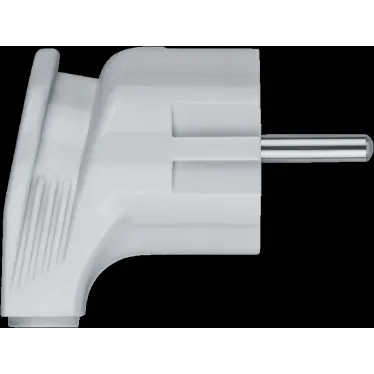 Вилка Navigator 61 362 NCA-PL04-16A-E-WH угловая с заземлением белая